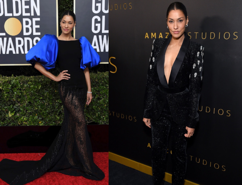 Janina Gavankar in Georges Chakra Couture - Golden Globe Award and After Party